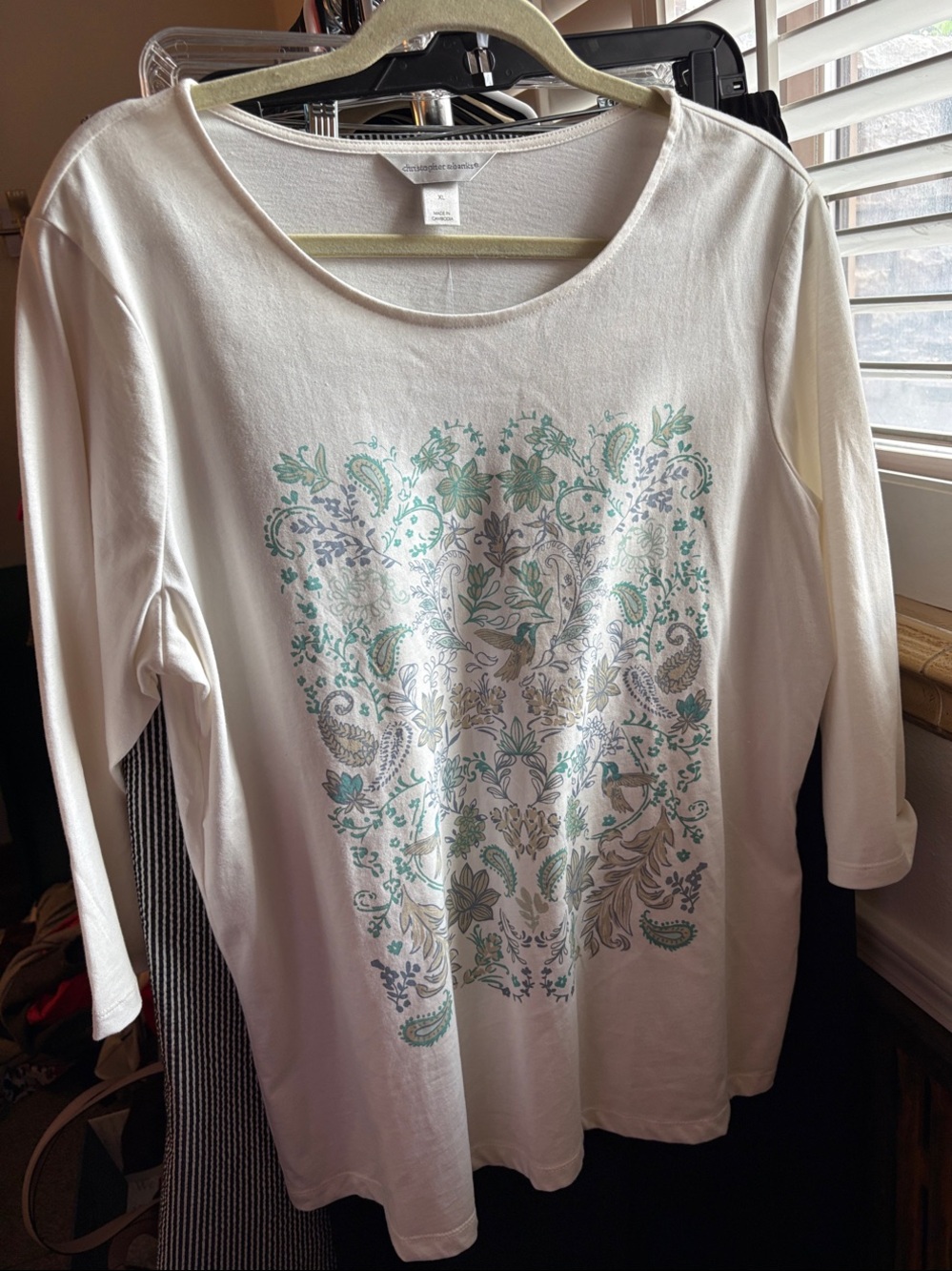 Women's Scoop Neck Floral Print Top